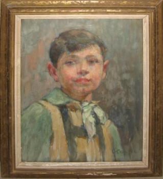 Koppe Jiøí Gustav : Portrét chlapce, dat. 1949