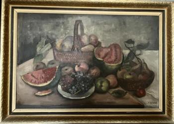 Helena Salichová - zátiší s ovocem