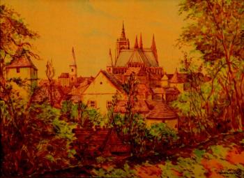 Pohled na Hradčany Pohled na Hradčany