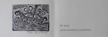 Olga Čechová - PF 1974 Josef Runštuk s rodinou Olga Čechová - PF 1974 Josef Runštuk s rodinou