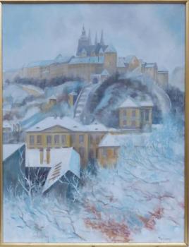 V. Pachovský - Pod Pražským hradem v zimě V. Pachovský - Pod Pražským hradem v zimě