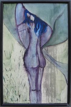 Švarcová M. L. : Zahalující se dívka, dat. 1998 Švarcová M. L. : Zahalující se dívka, dat. 1998