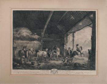 J.Moyreau  (1690 – 1762) ”L’ecurie de la poste” J.Moyreau  (1690 – 1762) ”L’ecurie de la poste”
