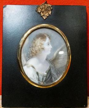 Miniatura, Portrét šlechtičny Miniatura, Portrét šlechtičny