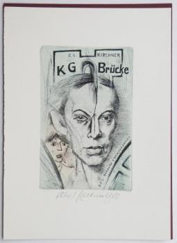 Kulhánek Oldřich - KG Brücke, Ex libris Kulhánek Oldřich - KG Brücke, Ex libris