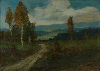 Novák, Karel: Krajina s břízami Novák, Karel: Krajina s břízami