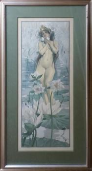 Luděk Marold (1865-1898) - Dívka s lekníny Luděk Marold (1865-1898) - Dívka s lekníny