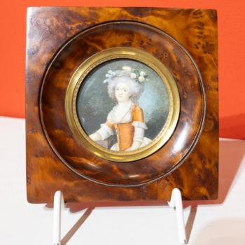 Miniatura, Portrét šlechtičny Miniatura, Portrét šlechtičny