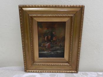 Obraz lodě, plachetnice, olej - Arthur Bellin Obraz lodě, plachetnice, olej - Arthur Bellin