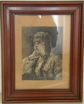 Portrét mladé dívky Portrét mladé dívky