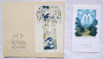 Michaela Lesařová Roubíčková - Dvě grafiky, PF 197 Michaela Lesařová Roubíčková - Dvě grafiky, PF 197