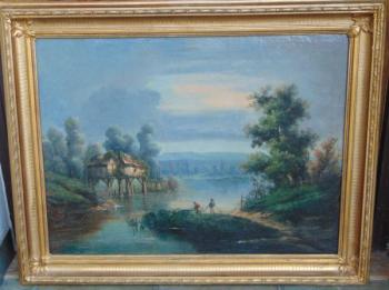 Obraz Romantická vodní krajina  Obraz Romantická vodní krajina