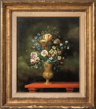 Květinové zátiší v renesančním stylu 78,5 X 69 cm Květinové zátiší v renesančním stylu 78,5 X 69 cm