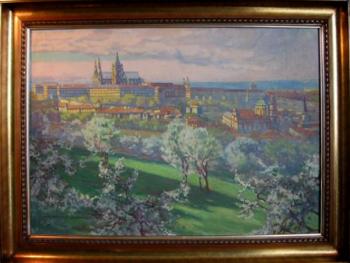 Pukl Jaroslav : Pražský hrad z Petřína Pukl Jaroslav : Pražský hrad z Petřína