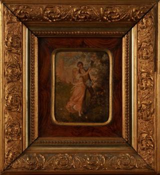 Schweninger, C.: Milenci v kvetoucí zahradě Schweninger, C.: Milenci v kvetoucí zahradě