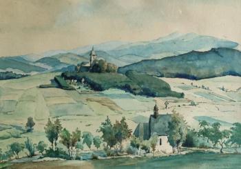 Kostel sv. Václava a sv. Anny, dat. 1933 Kostel sv. Václava a sv. Anny, dat. 1933