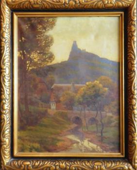 Jaroslav Pukl (nar. 1893) - Pohled na Hrad Trosky Jaroslav Pukl (nar. 1893) - Pohled na Hrad Trosky