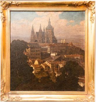 Josef Písecký, Pohled na Pražský hrad Josef Písecký, Pohled na Pražský hrad