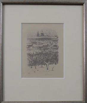 Viktor Stretti - Pohled na Pražský Hrad Viktor Stretti - Pohled na Pražský Hrad