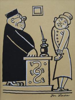 Lada Josef : Nesmělá slečna u soudce Lada Josef : Nesmělá slečna u soudce