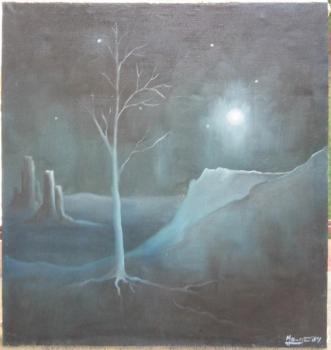 Abstraktní krajina, dat.1987 Abstraktní krajina, dat.1987