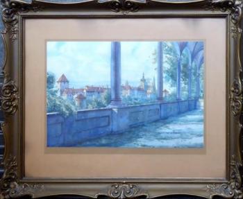 Oskar Schmidt - Pohled z Belvederu na Prahu Oskar Schmidt - Pohled z Belvederu na Prahu